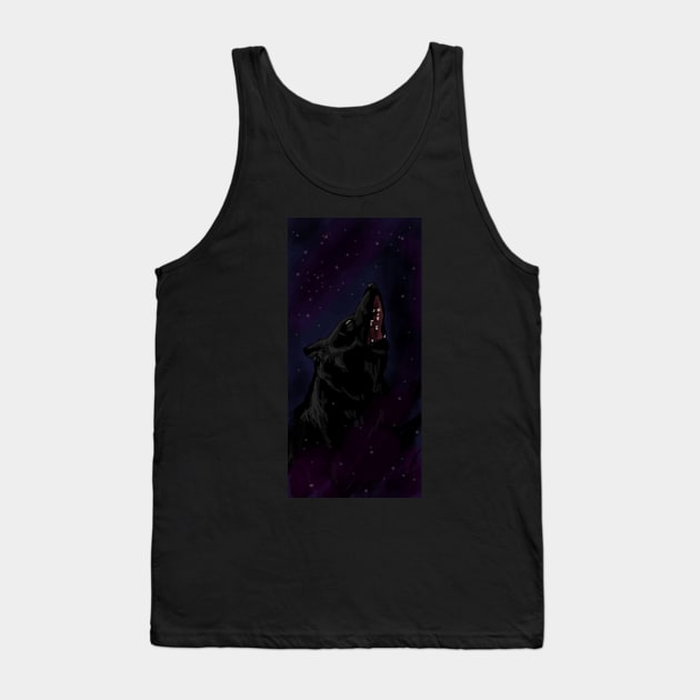 Space Wolf Tank Top by CenoChook00